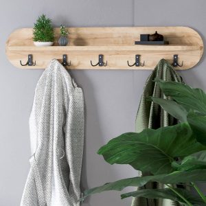 Duvar Elbise Askılığı 90 Cm Safir Meşe
