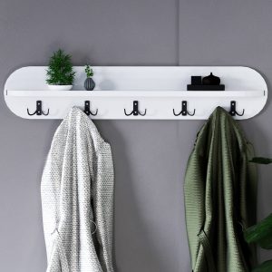 Duvar Elbise Askılığı 90 Cm Beyaz