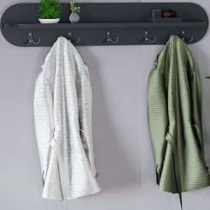 Duvar Elbise Askılığı 90 Cm Antrasit Gri